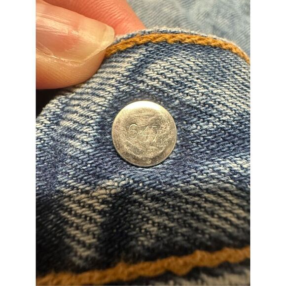 Vintage y2k Levi’s Blank Tab Summer Casual Denim Jean Shorts Size 10 Misses - Picture 6 of 8